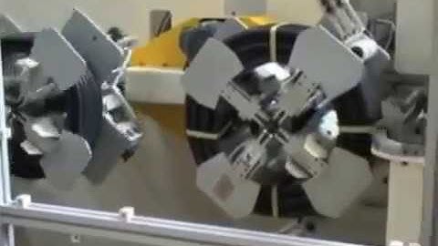 Automatic pipe Coiling Strapping Machine & hose coiler