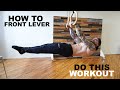 Front Lever Workout For Beginners (Follow Along)