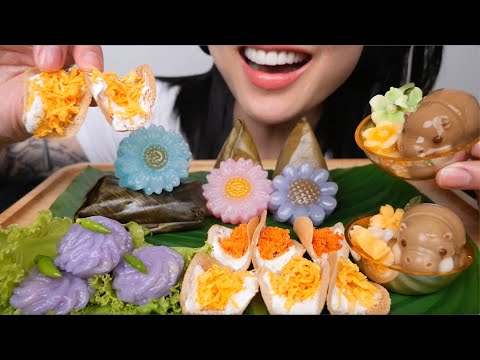 THAI DESSERT SWEET AND SAVOURY WHAT A COMBO (ASMR EATING SOUNDS) NO TALKING | SAS-ASMR