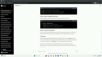 Downloading RSS using python