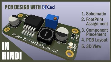 How to design your own PCB in KiCAD | For beginner  | Buck Converter PCB Design in Hindi
