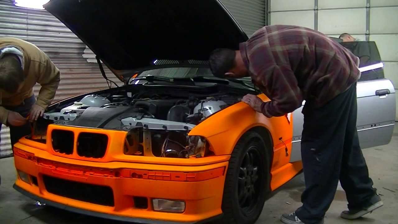 peeling the bmw removing