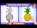 How to Draw a Pineapple? - More Drawings with ChuChu - ChuChu TV Drawing Lessons for Kids