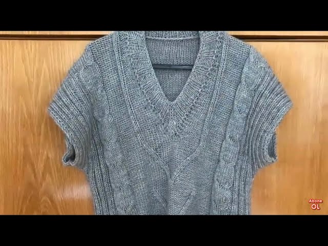 Episode 1/ V-Neck Low-Sleeve Sweater Making @Gülizar Kırgın - YouTube