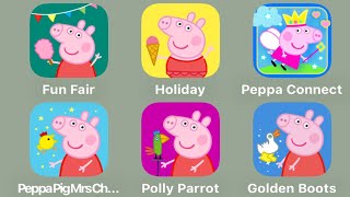 Peppa Pig Fun Fair,Peppa Pig Holiday,Peppa Connect,Peppa Pig Happy Chicken,Polly Parrot,GoldenBoots