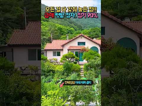 (급매) 산바람과 <strong>새소리</strong> 가득!! 개울물 텃밭 정자 집기 90% 포함!! 모든 걸 갖춘 집 전원주택 매매 #shorts