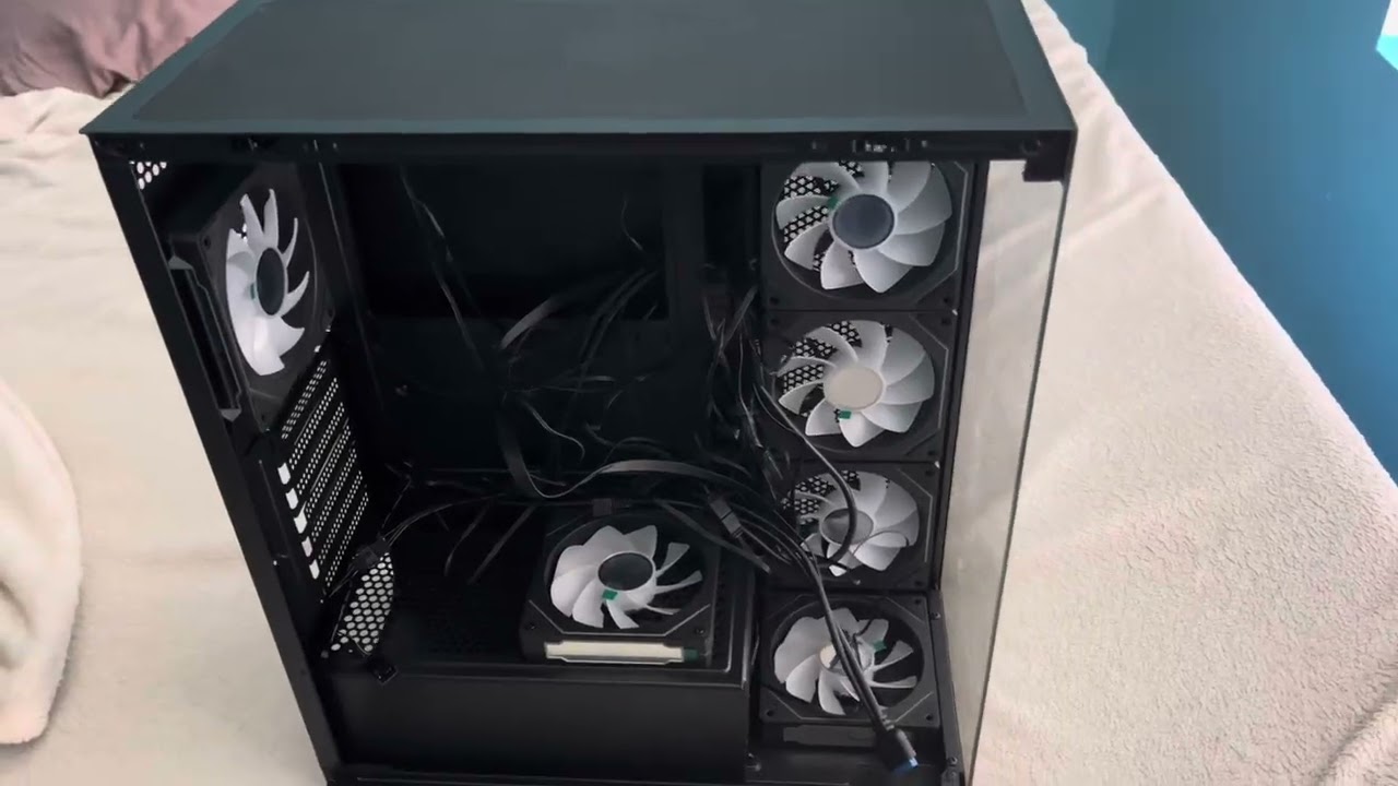 A little update on my PC case and how to daisy-chain ARGB fans
