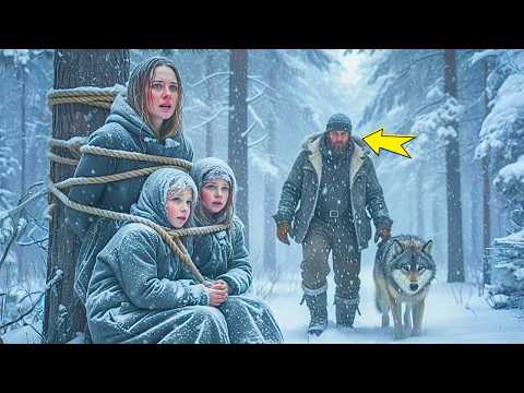ОН ШЁЛ ЧЕРЕЗ МЕТЕЛЬ С ВОЛКОМ… И НАШЁЛ В СНЕГУ МАТЬ С ДЕТЬМИ, ПРИВЯЗАННЫМИ К ДЕРЕВУ