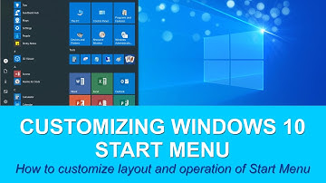Microsoft Windows 10: Customizing Start Menu