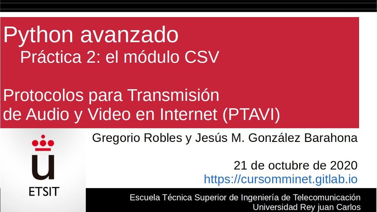 Python Avanzado. Práctica 2: el módulo CSV - YouTube
