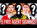 5 Clever Free Agent Signings For Manchester United