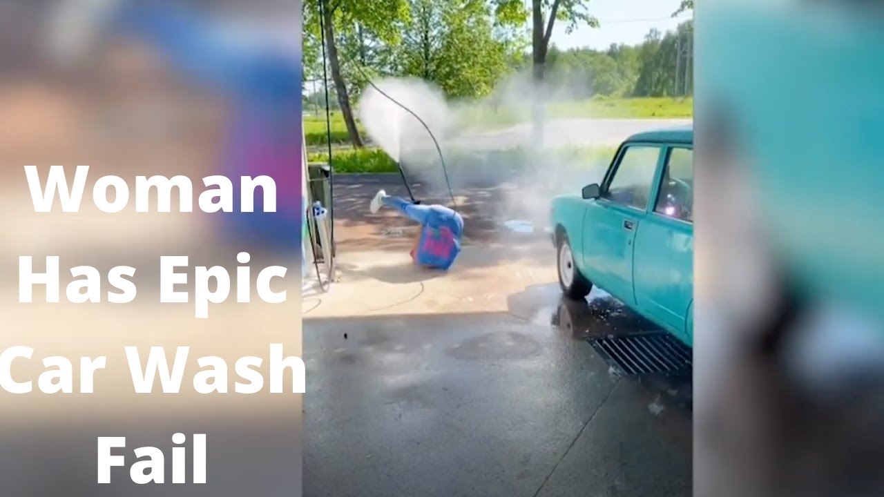 Woman Has Epic Car Wash Fail YouTube Woman Has Epic Car Wash Fail YouTube