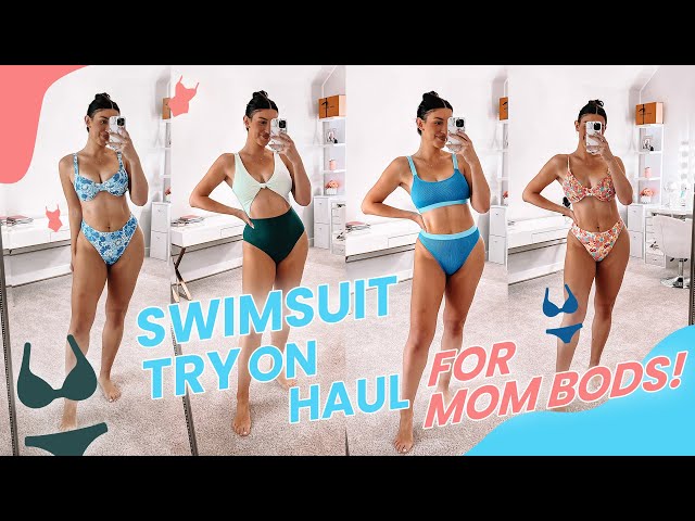 SWIMSUIT TRY ON HAUL FOR MOM BODS! - YouTube