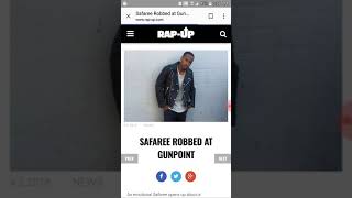 Safaree robbed at gunpoint