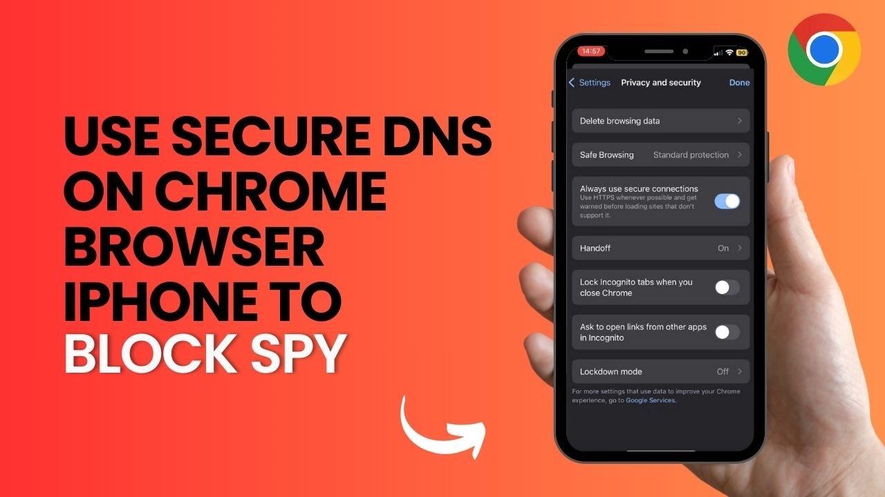 How to use secure dns on chrome browser to block spy youtube