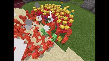 Creeper Vs Zombie - Minecraft Mob Battle