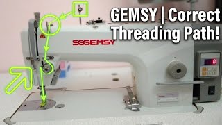 How to Thread a Gemsy Industrial Sewing Machine | Step-by-Step Guide for Beginners