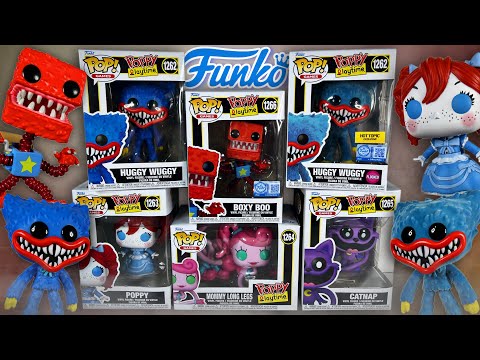 Reviewing ALL The NEW Official Poppy Playtime Funko Pops In Wave 1 | FULL SET UNBOXING!
