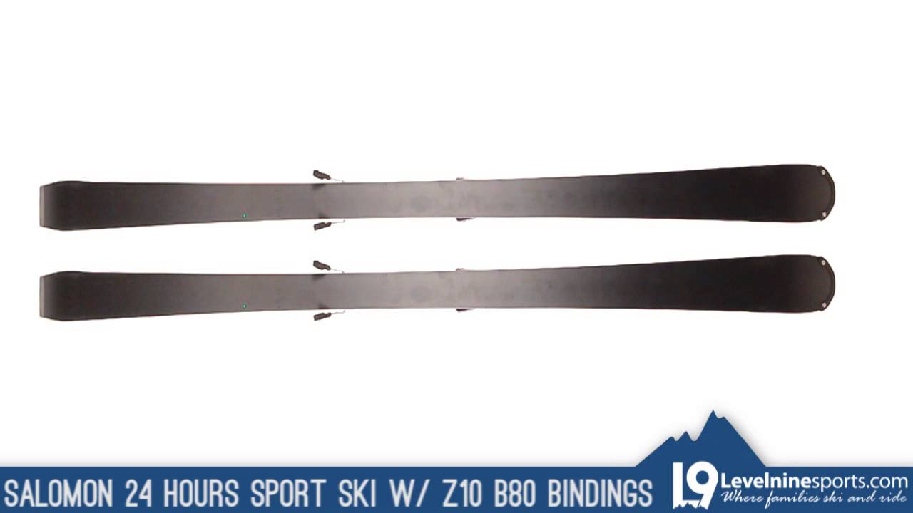 Salomon 24 Hour Sport Ski w/ Z10 B80 Bindings - YouTube