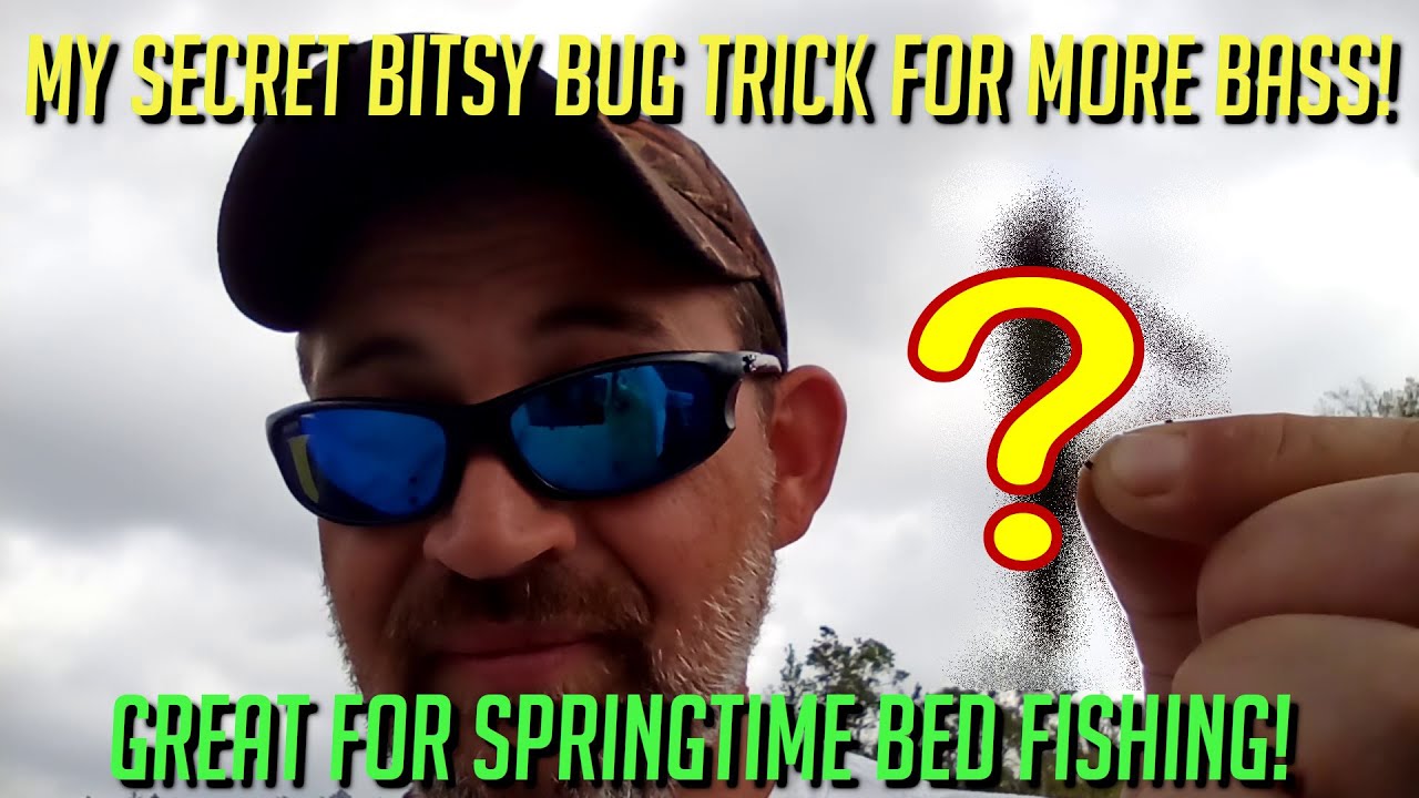 My Secret Bitsy Bug Jig Trick For Fishing Beds! - Bass Fishing