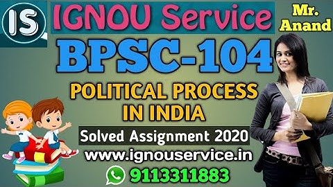BPSC-104 Solved Assignment||English Medium||2020