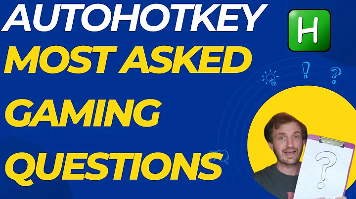 AutoHotkey - Most Common Gaming Questions (Toggle, Rapid click, Timers, Get Key Name, and More)