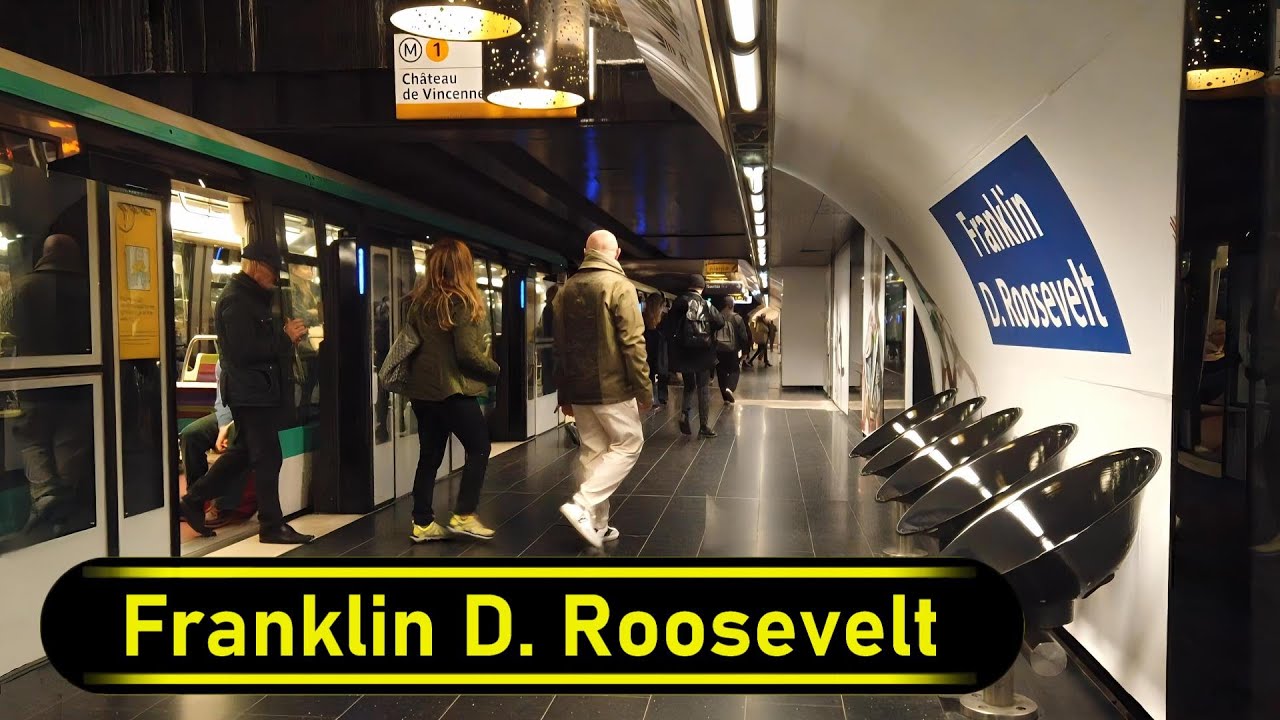 Metro Station Franklin D. Roosevelt - Paris 🇫🇷 - Walkthrough 🚶
