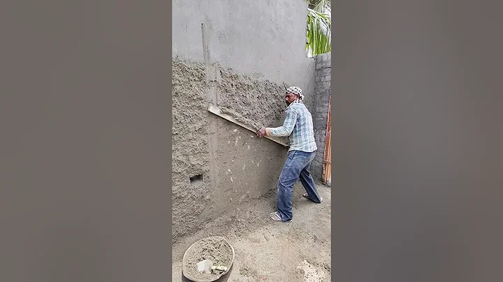 Wall plaster tips👍 | #construction ##skills #amazingshorts #plaster #satisfying #shorts #cement