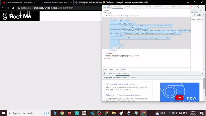 ROOT-ME | Javascript - Source | Web-Client | solution