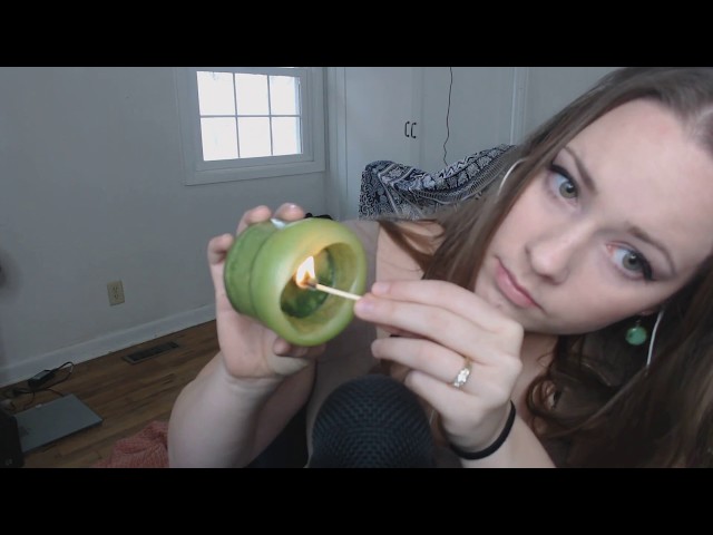 asmr - match lighting - candle - tracing