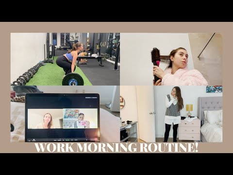 Work Morning Routine // 6AM Workout, Podcast Recording, Mags Routine
