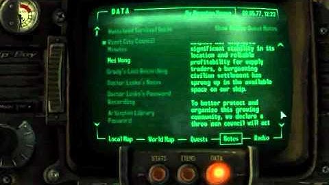 Fallout 3 Walkthrough - Pip Boy and Terminal #23 - RCCM