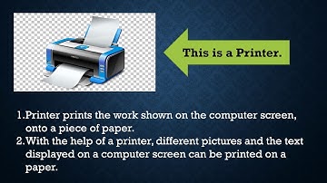 Class 1, Computer, Chapter 4 Some Other Parts of a Computer by Nikita Kain