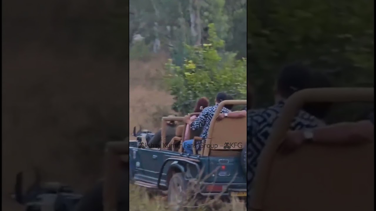 Akshay Kumar along with his family going for Jhalana Leopard Safari in Jaipur 