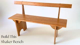 Celebrity Build an Authentic Shaker Bench | Introduction to Woodworking Project Wealth
