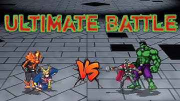 All Might & Endeavour V2 VS Thor & Hulk in Jump Force Mugen