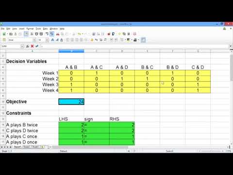 9.2.7 Sports Scheduling - Video 4: Logical Constraints thumbnail