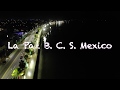 Malecón La Paz Baja California Sur. Navidad Vista Panorámica Nocturna, México