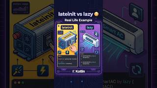 lateinit vs lazy in Android: Ek Dum Simple Example! #TechieTaste #AndroidInterview #KotlinTips
