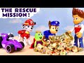 The Toy Paw Patrol Pups launch a Rescue Mission