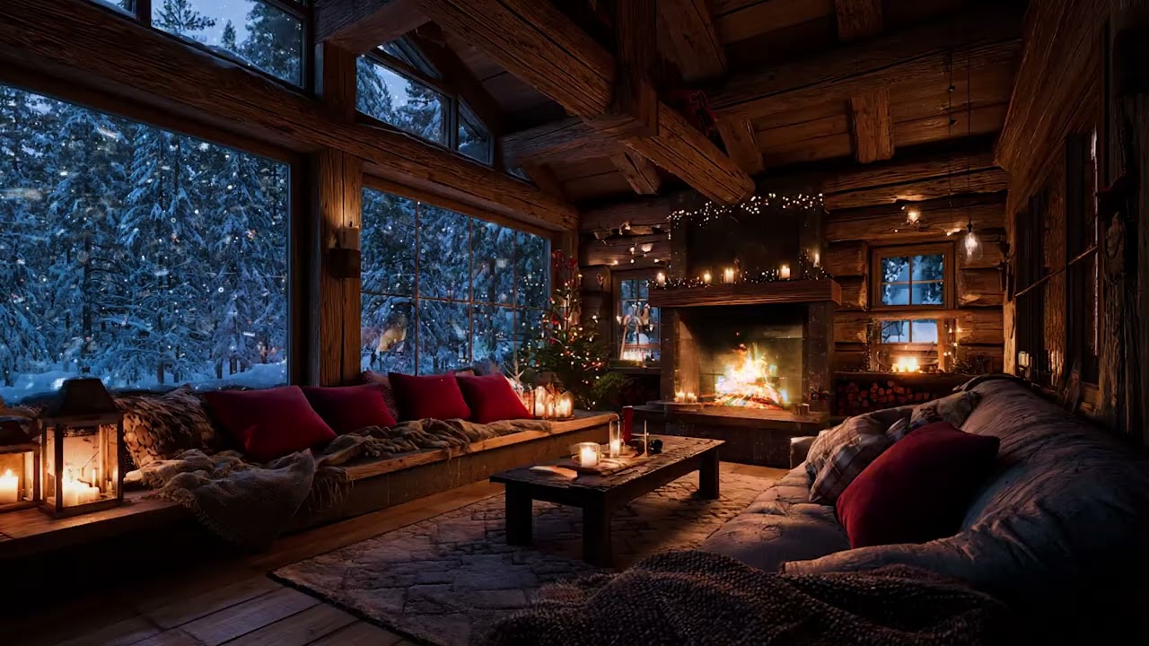 Deep Sleep Under Winter Skies ❄️ Soft Snowfall and Chill Wind Sounds for Inner Calm and Serenity