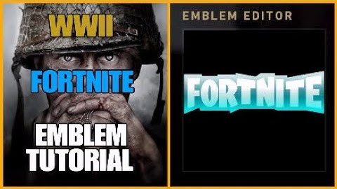 Call of Duty WW2 Fortnite Logo Emblem Tutorial