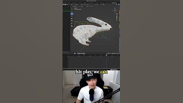 Creating Breathing Idle Animation - making a 3d game character in Blender - 3.5 Raz the White Rabbit