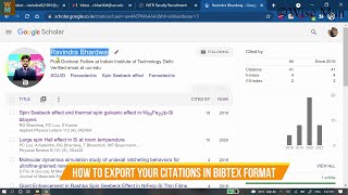 Famous HOW TO EXPORT YOUR CITATIONS IN BIBTEX FORMAT Wealth