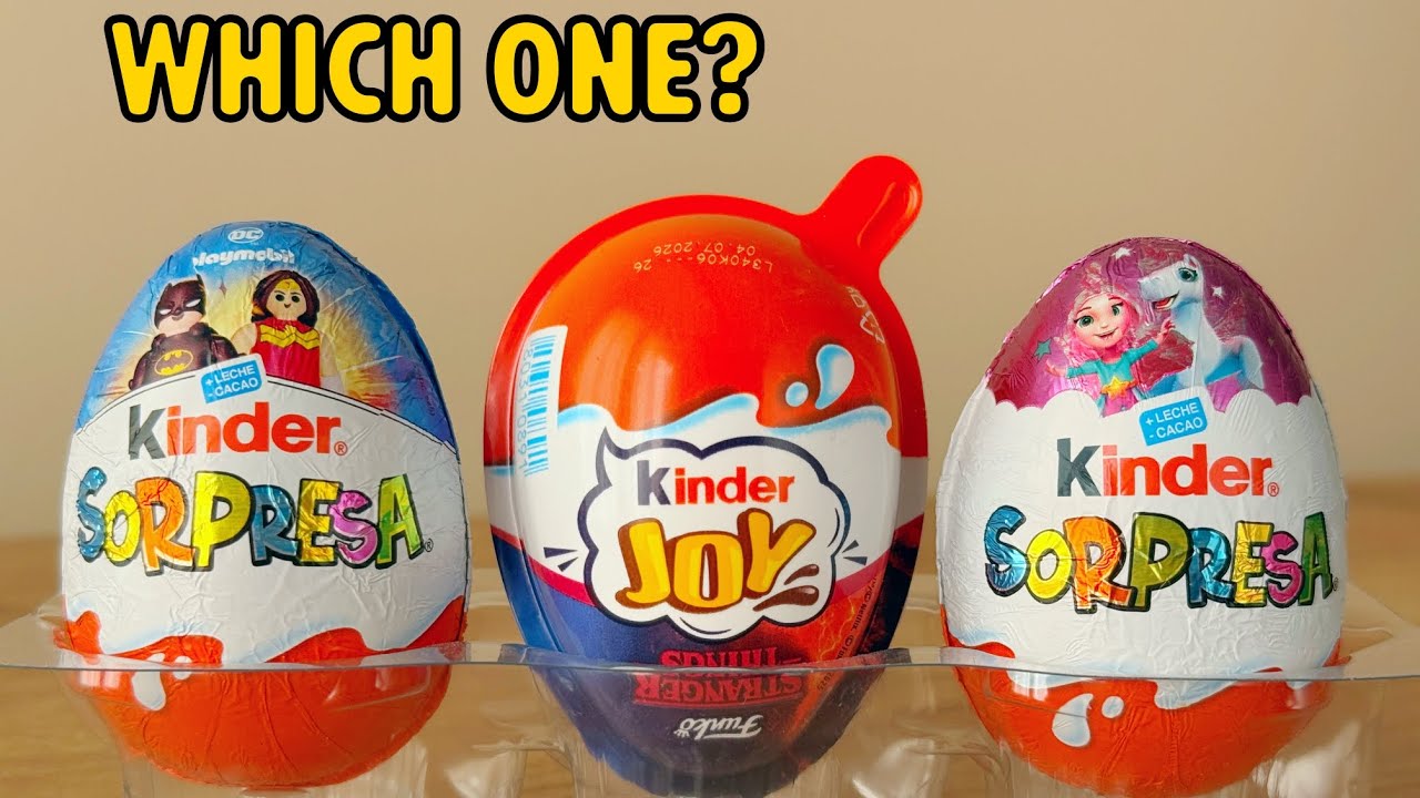 Satisfying ASMR Kinder Unboxing 🍫 | Which One Should I Open First?🍭🍬 ...