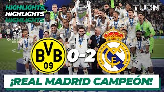 HIGHLIGHTS  Borussia Dortmund 02 Real Madrid | UEFA Champions League 2023/24  FINAL | TUDN