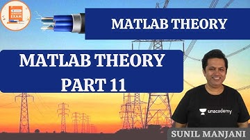 FUNCTIONS IN MATLAB-3 | MATLAB THEORY | GATE/ESE | EE | Sunil Manjani