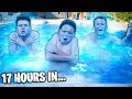 Last To Leave FREEZING POOL Wins $10,000 Challenge!! w/Adam B