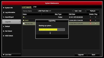 How to upgrade NVR locally 1