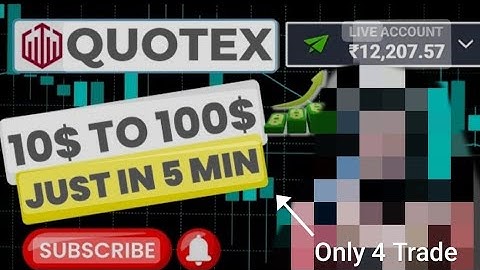 $10 TO $100 Quotex 4 Step Compounding 💯 Just 5 Minutes on Quotex! Quotex Trading 🤑🤑🎯